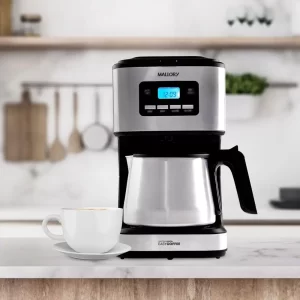 Cafeteira Elétrica Mallory Easy Coffee – Programável, Jarra Inox, 32 Xícaras, Filtro Reutilizável - 127V